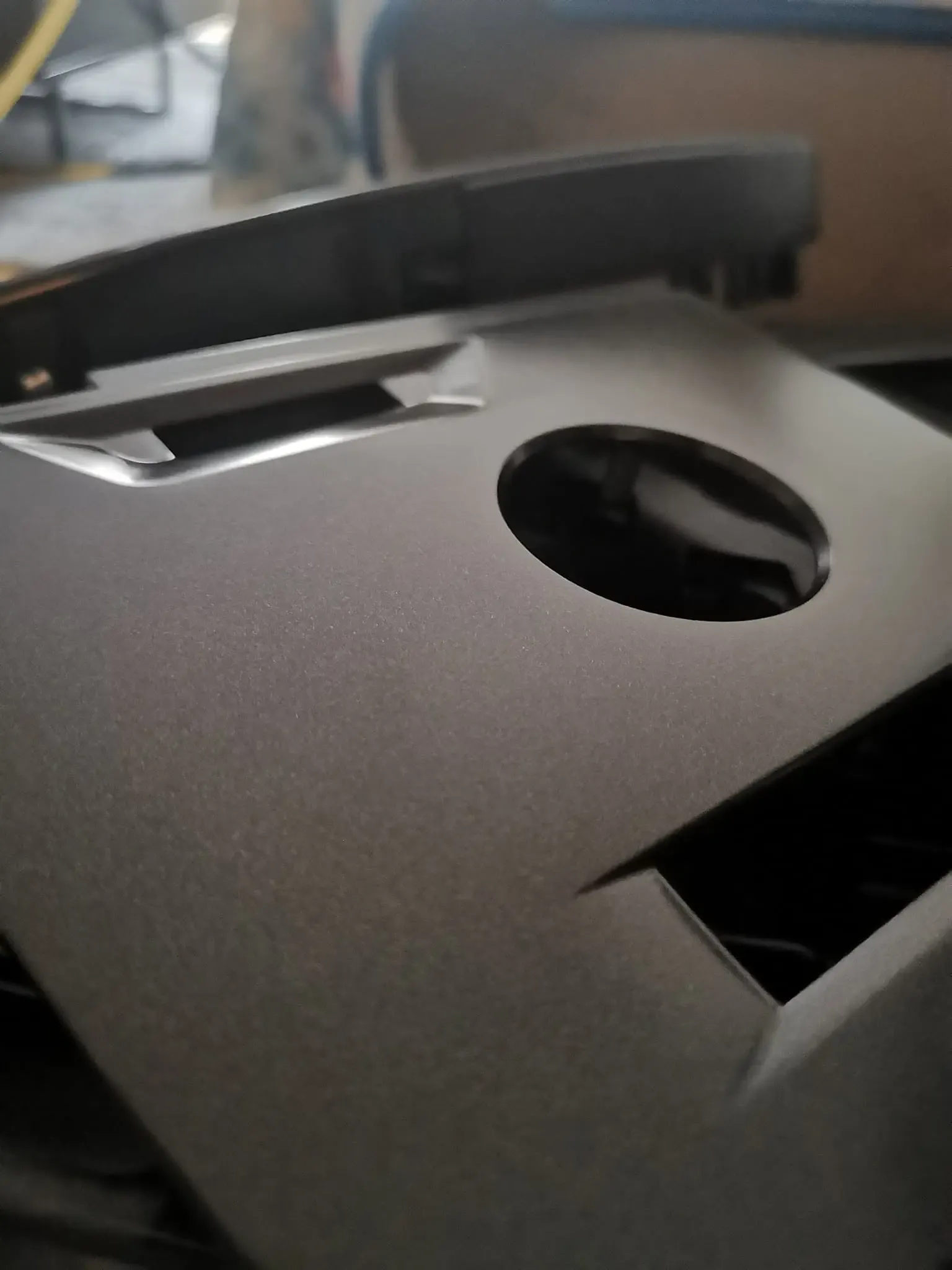 Close-up of the panel surface