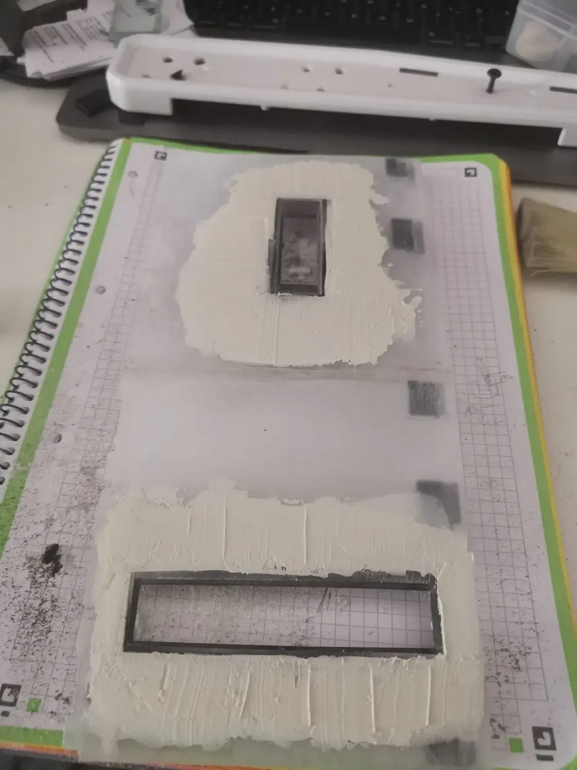 Polyester layer sanded
