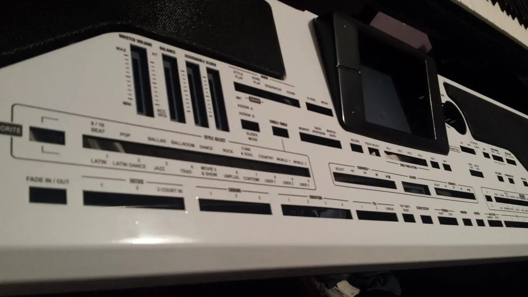 Wrapping the Pa800 panel in white foil