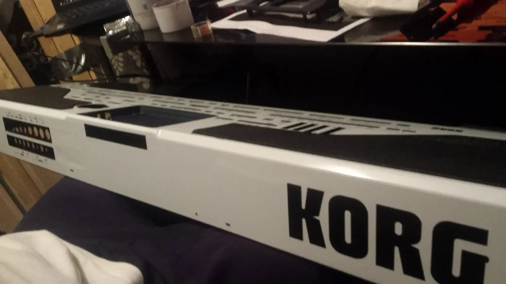 Wrapping the Pa800 panel in white foil