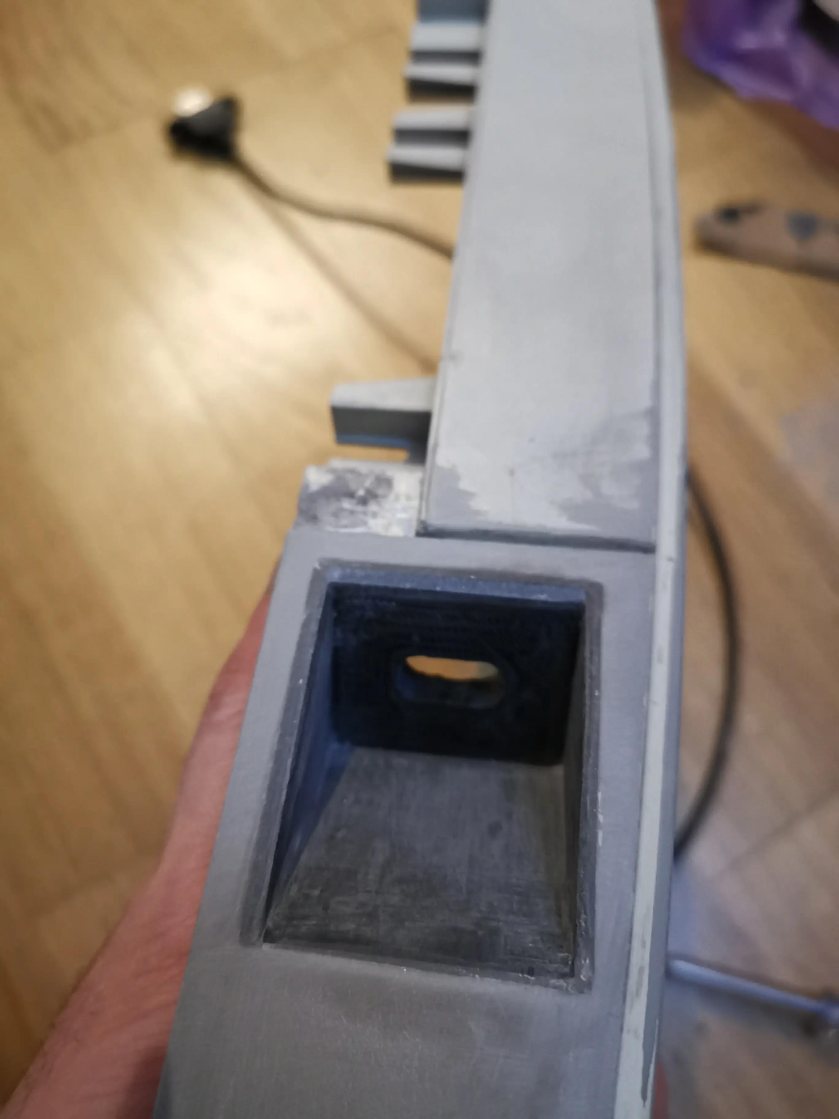 Building the USB port into the end cap