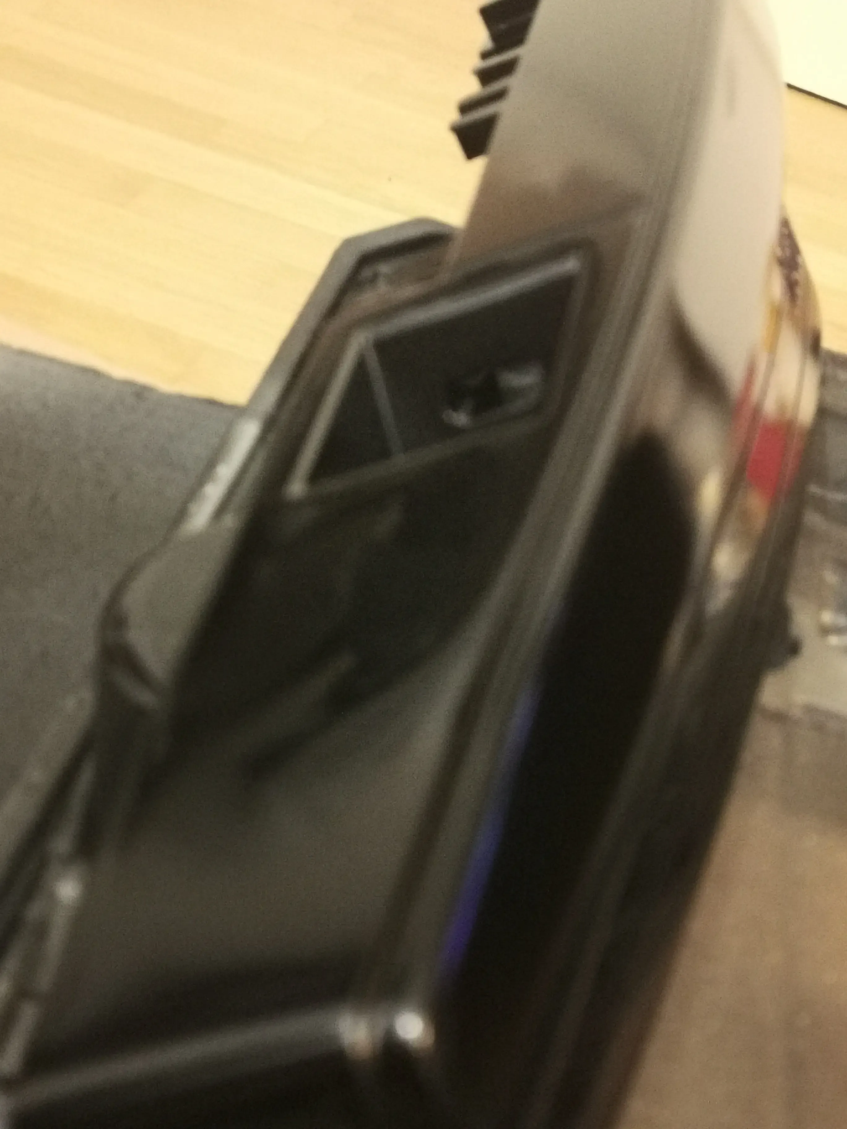 End caps and joystick panel in metallic paint