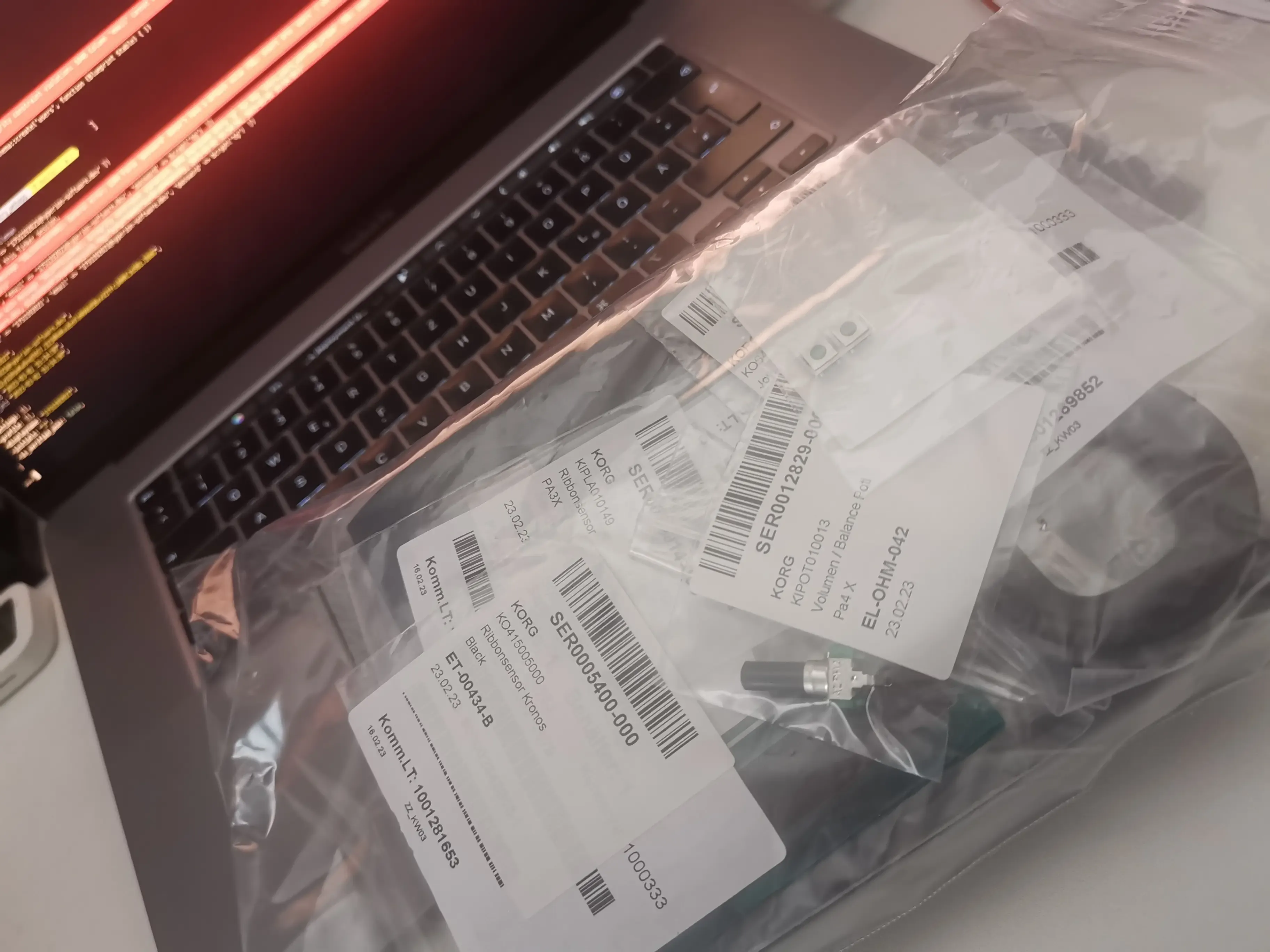 Ribbon sensors and new parts