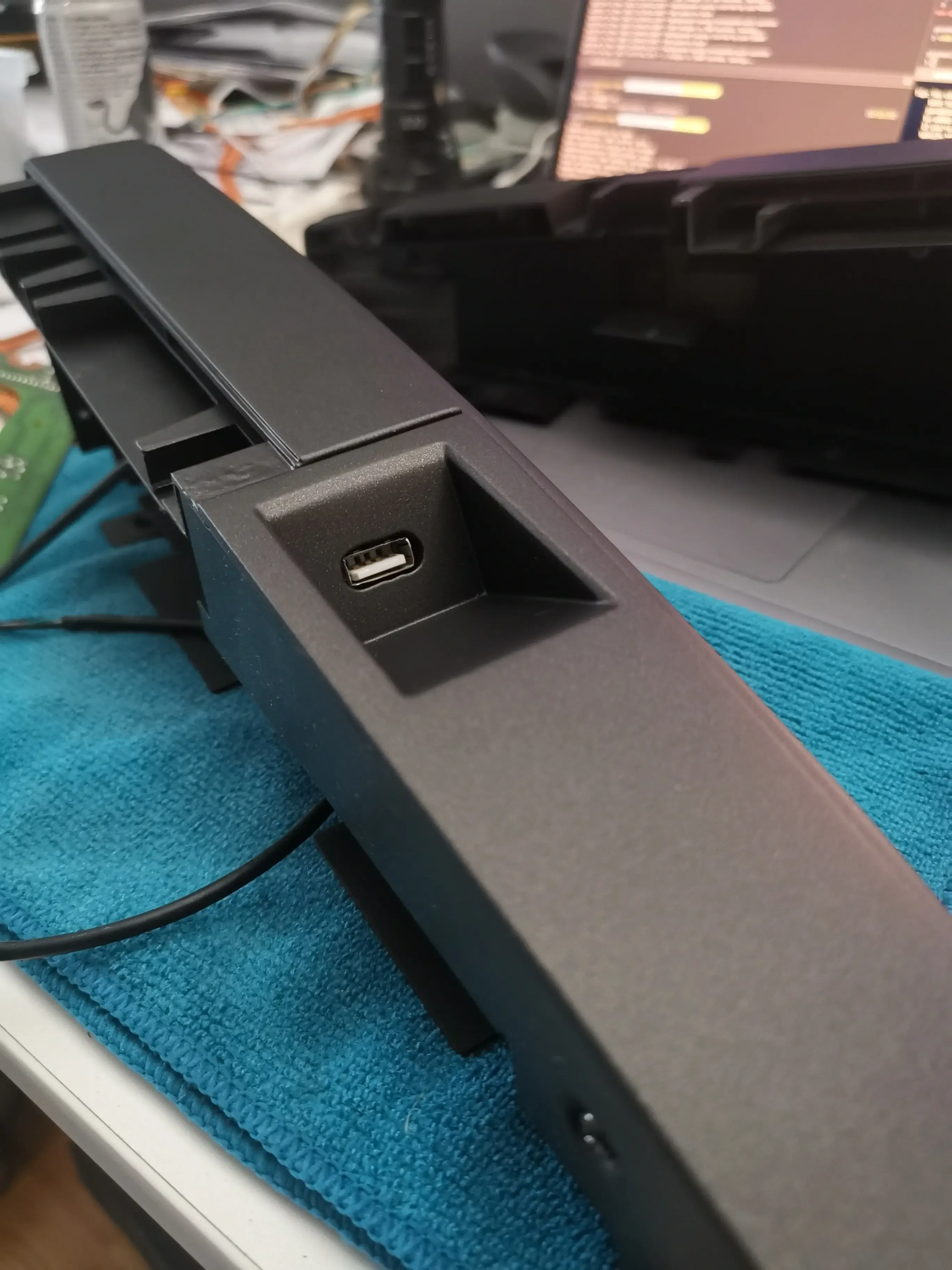 Assembling panels, joystick and display