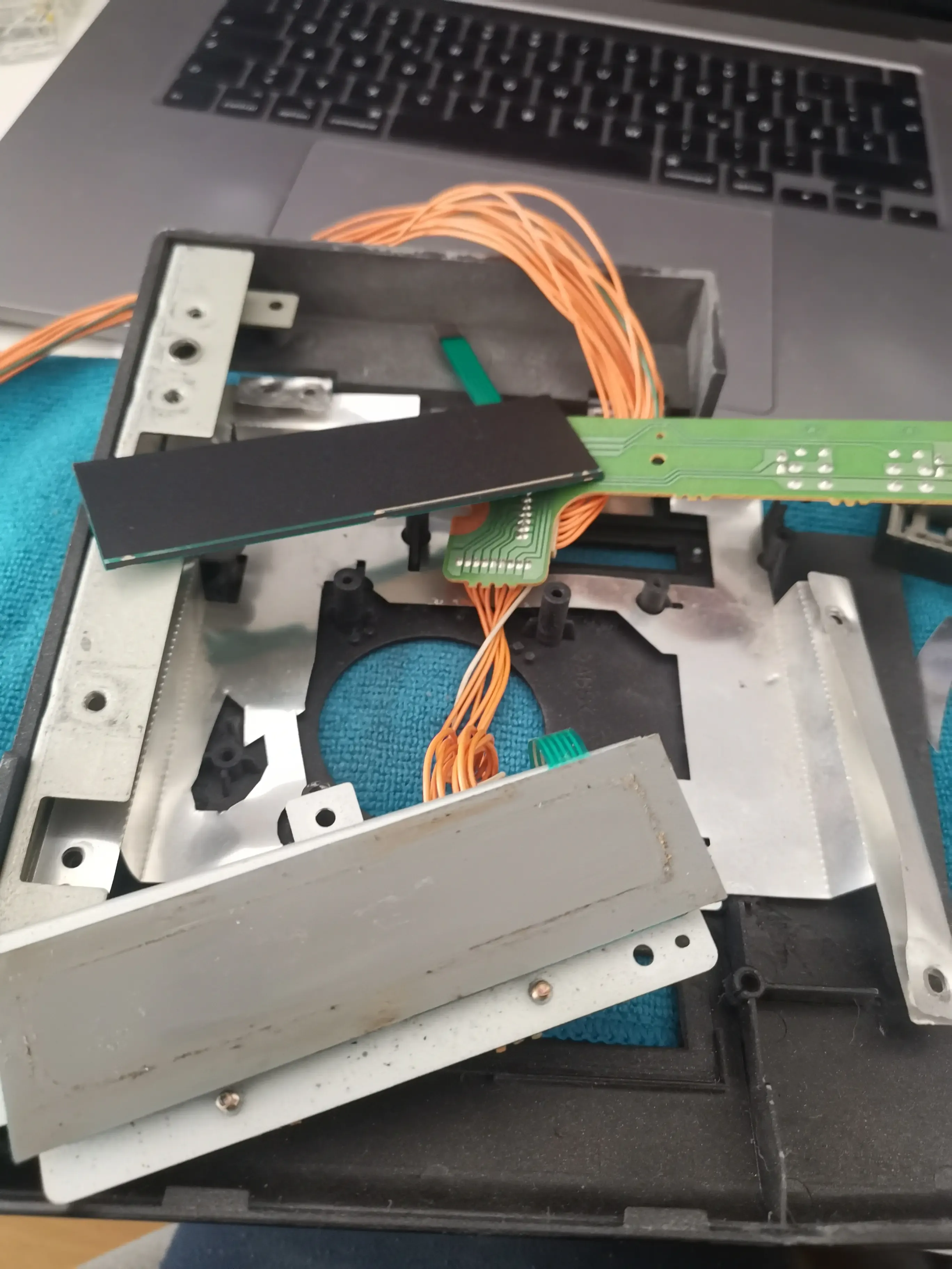 Assembling panels, joystick and display