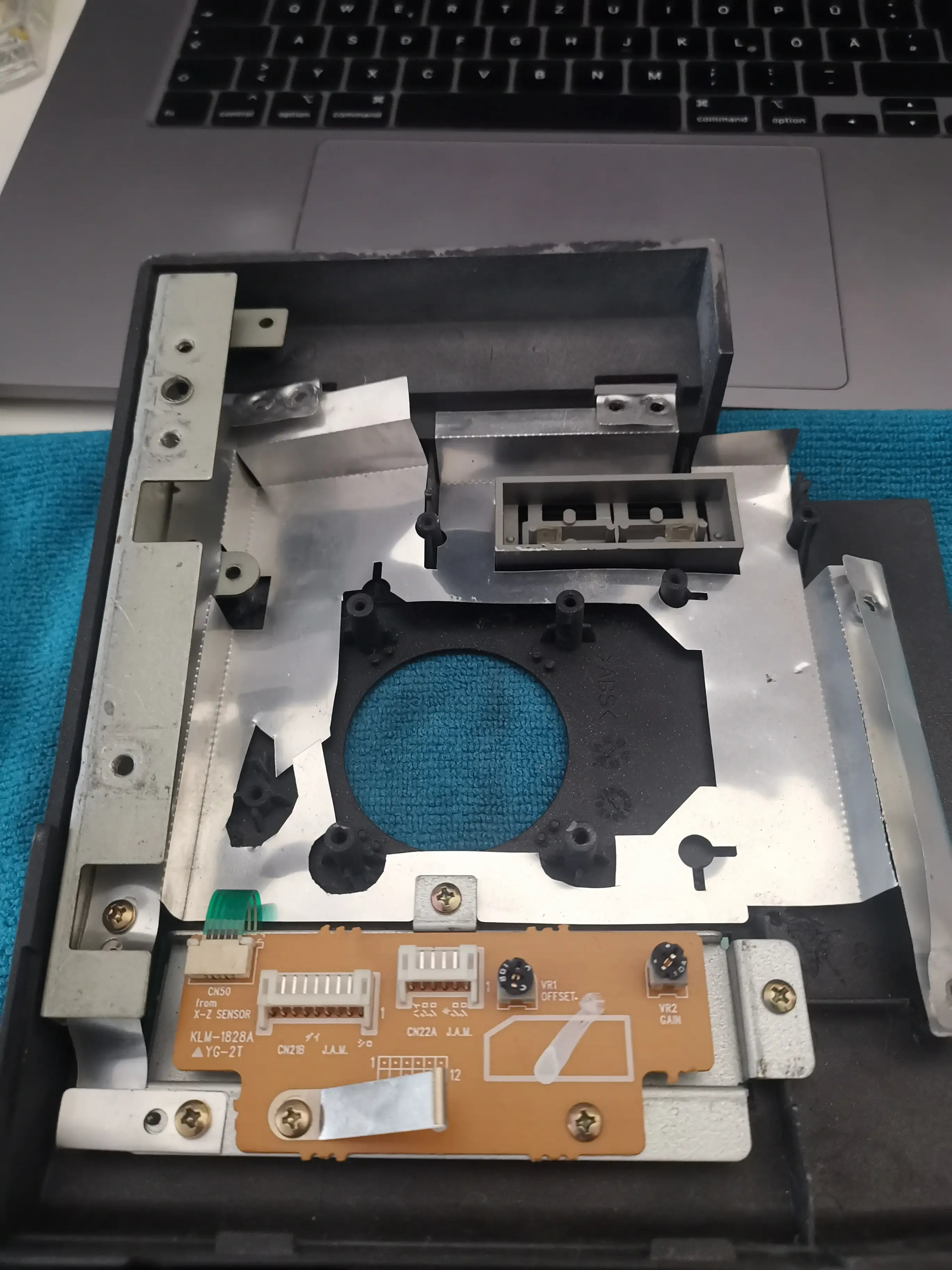Assembling panels, joystick and display