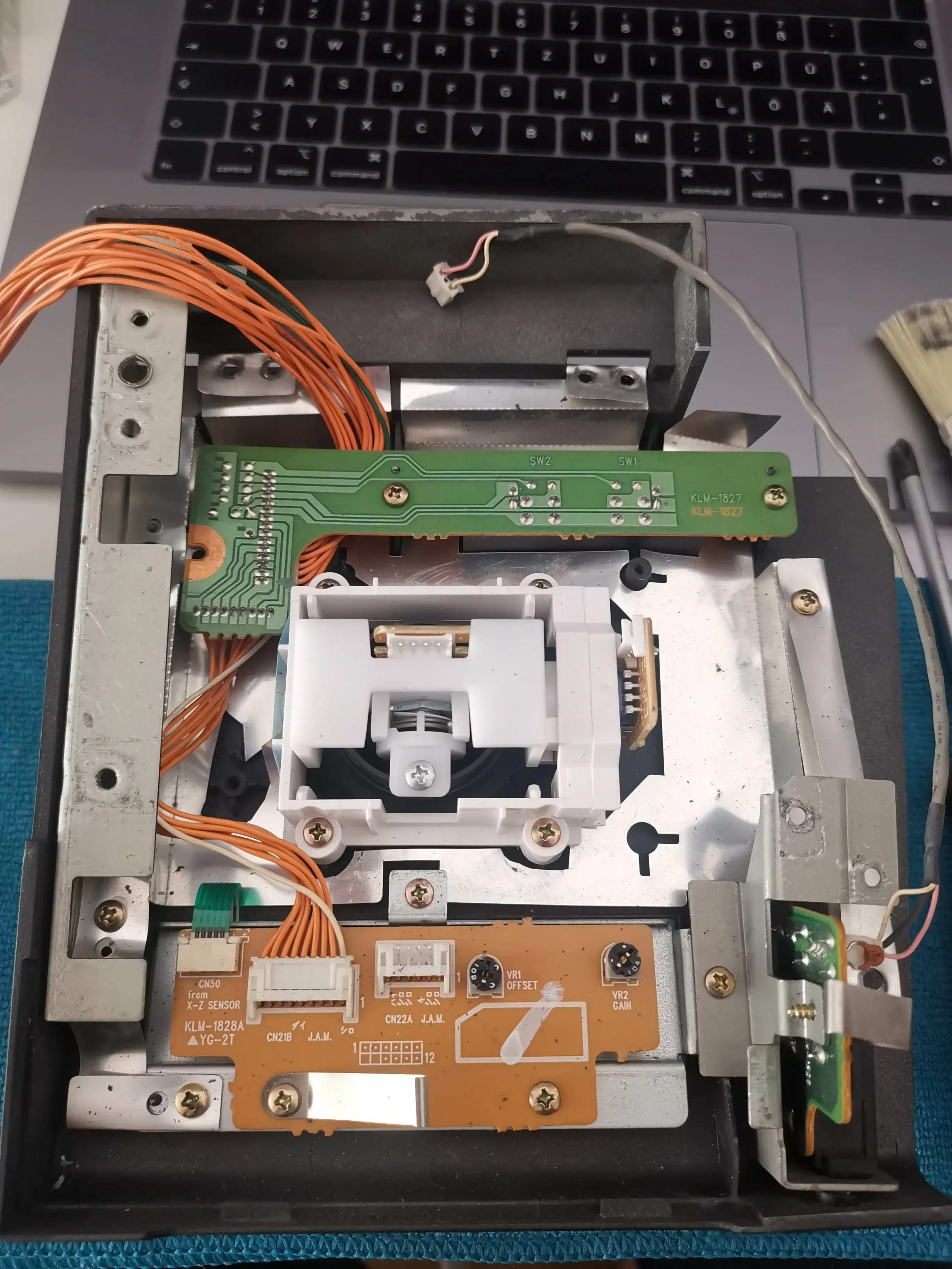 Assembling panels, joystick and display
