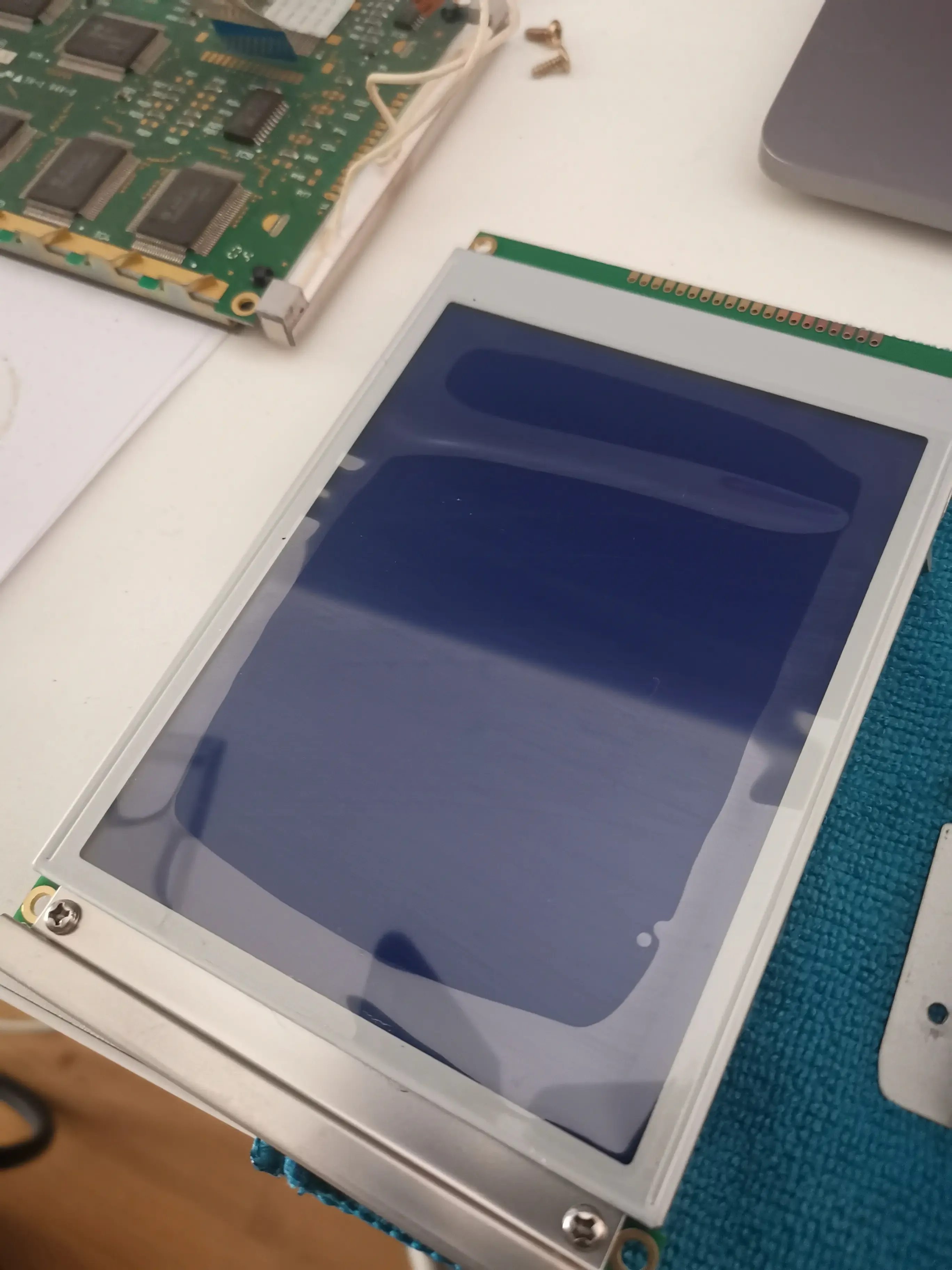 Assembling panels, joystick and display