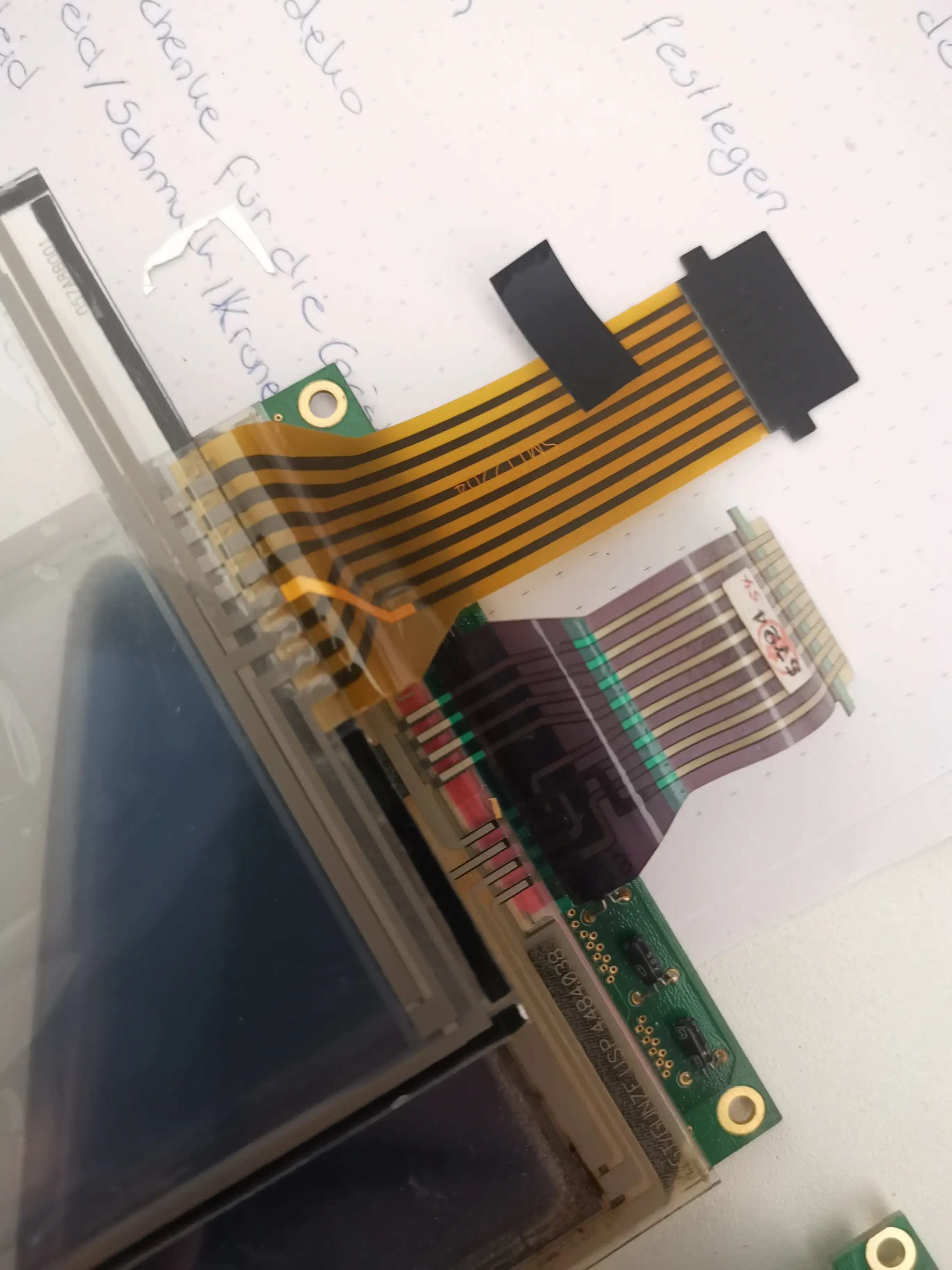 Assembling panels, joystick and display