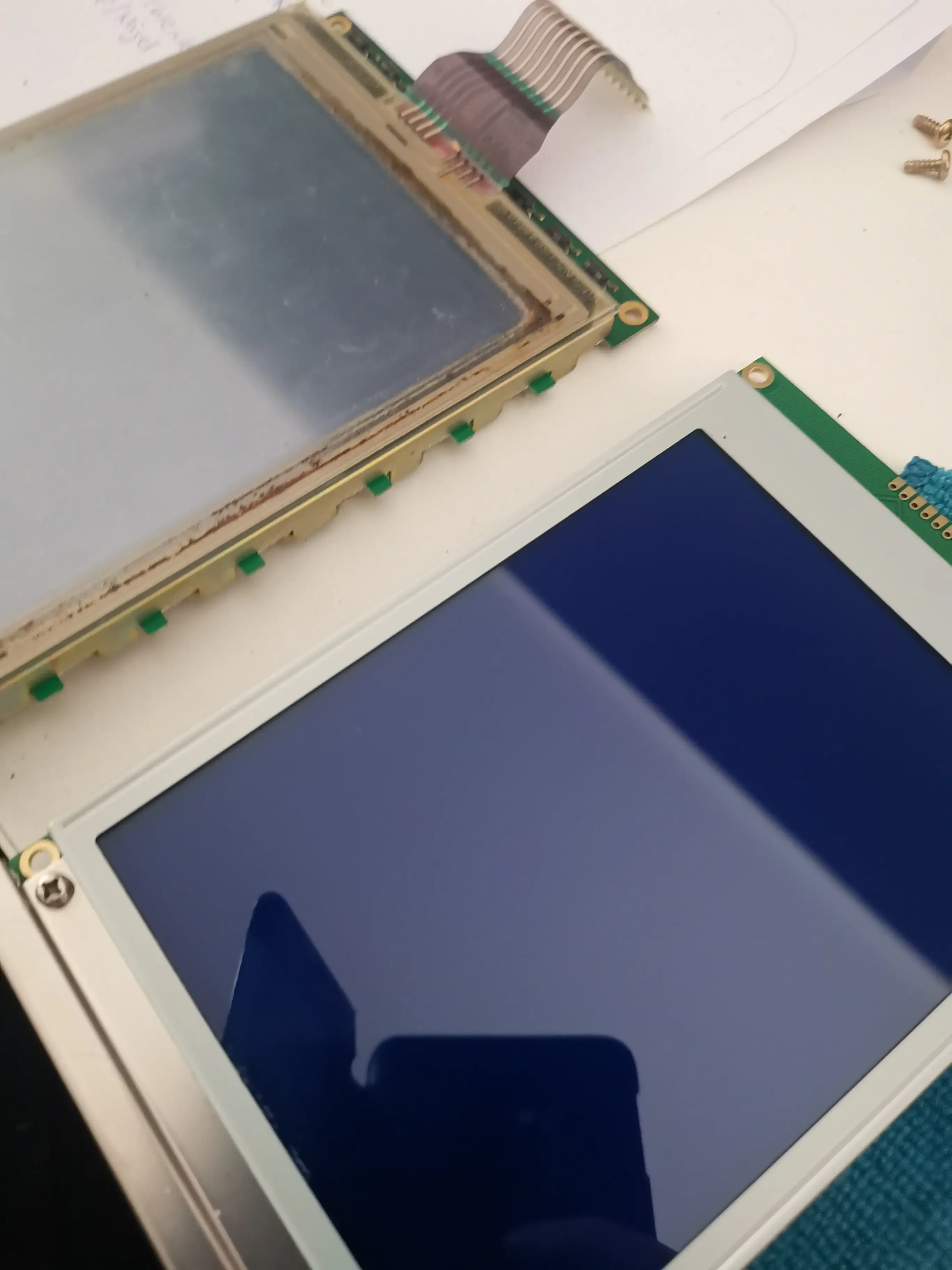 Assembling panels, joystick and display