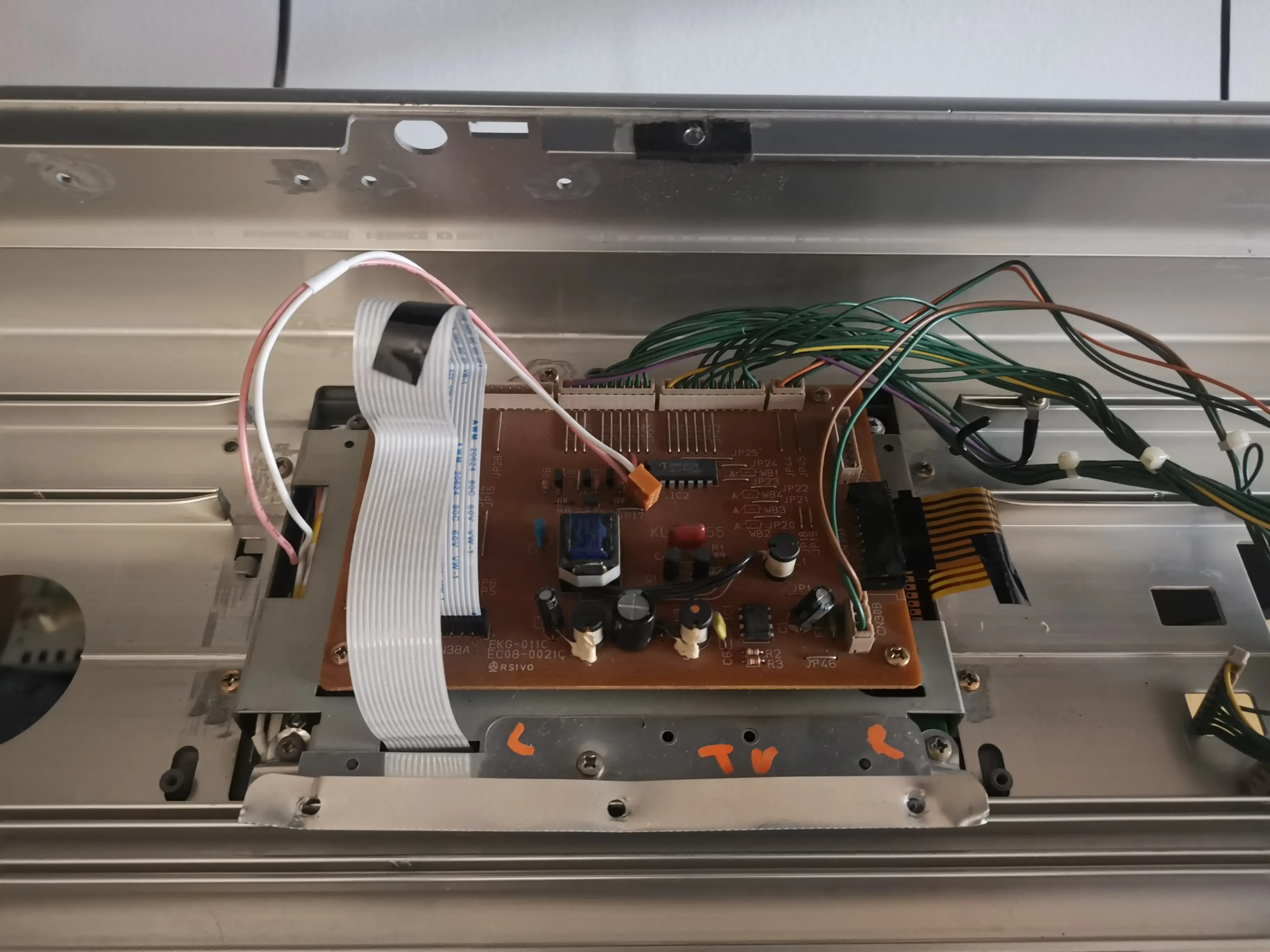 Assembling panels, joystick and display