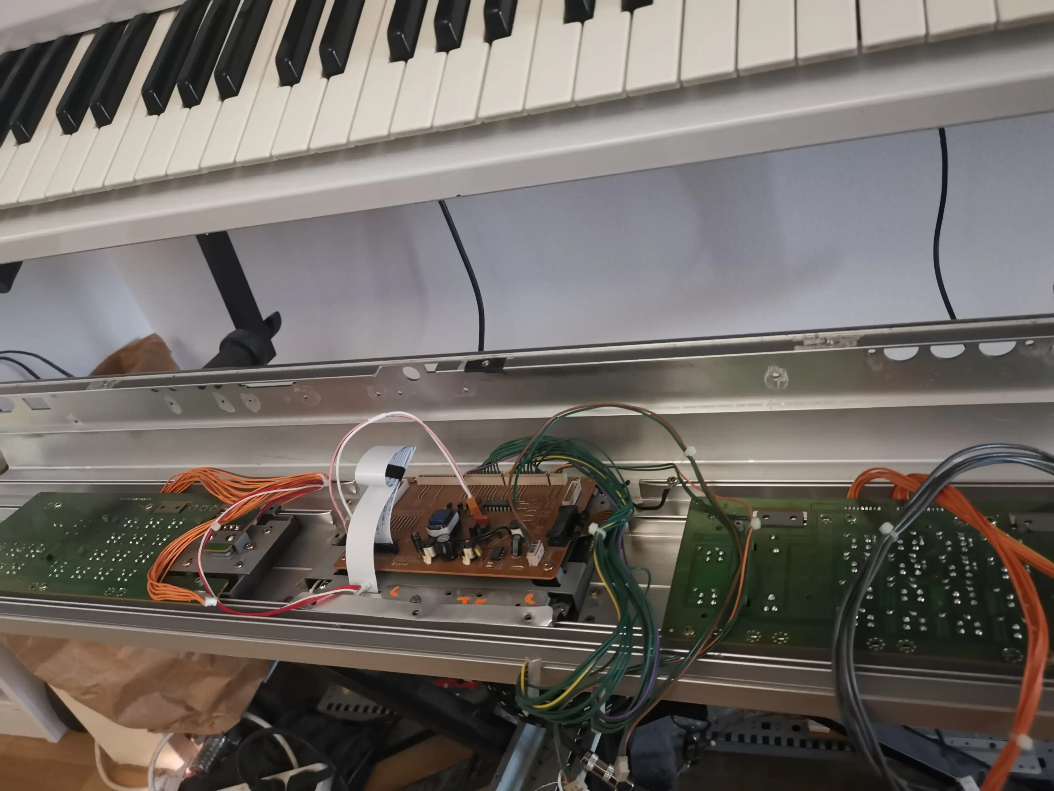 Assembling panels, joystick and display