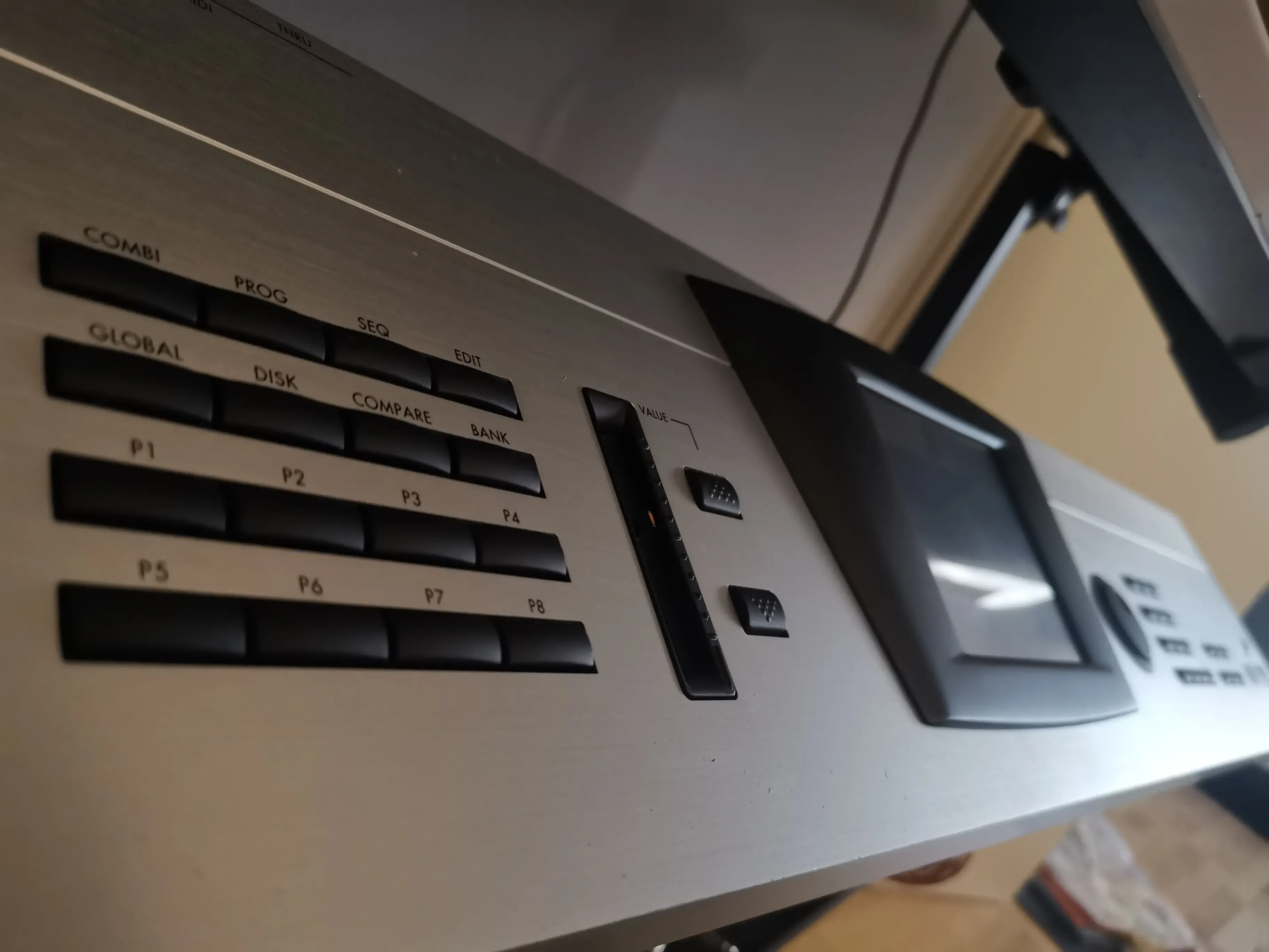 Assembling panels, joystick and display