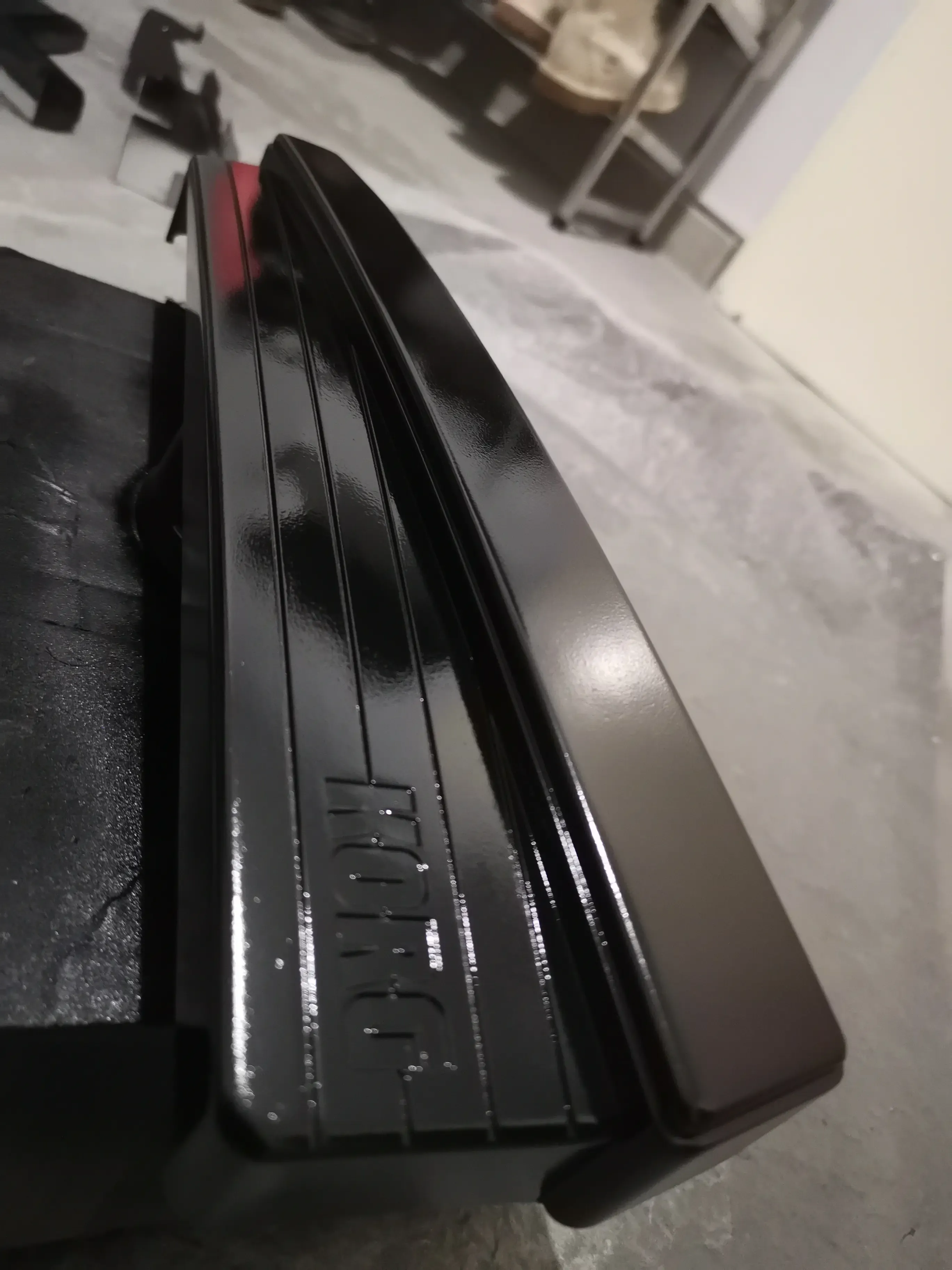 Trinity parts painted in black metallic
