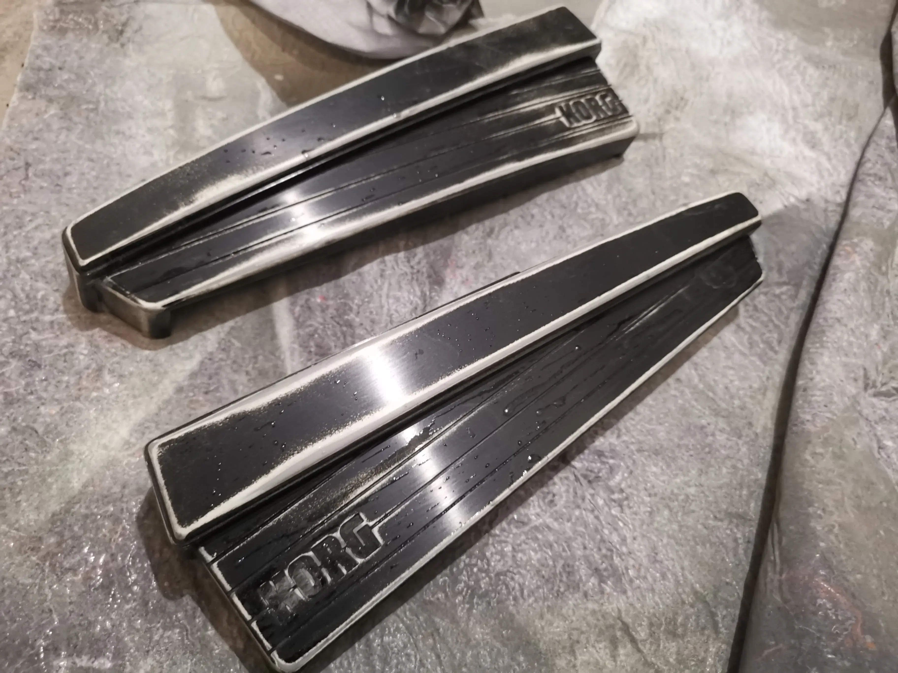 Trinity parts painted in black metallic