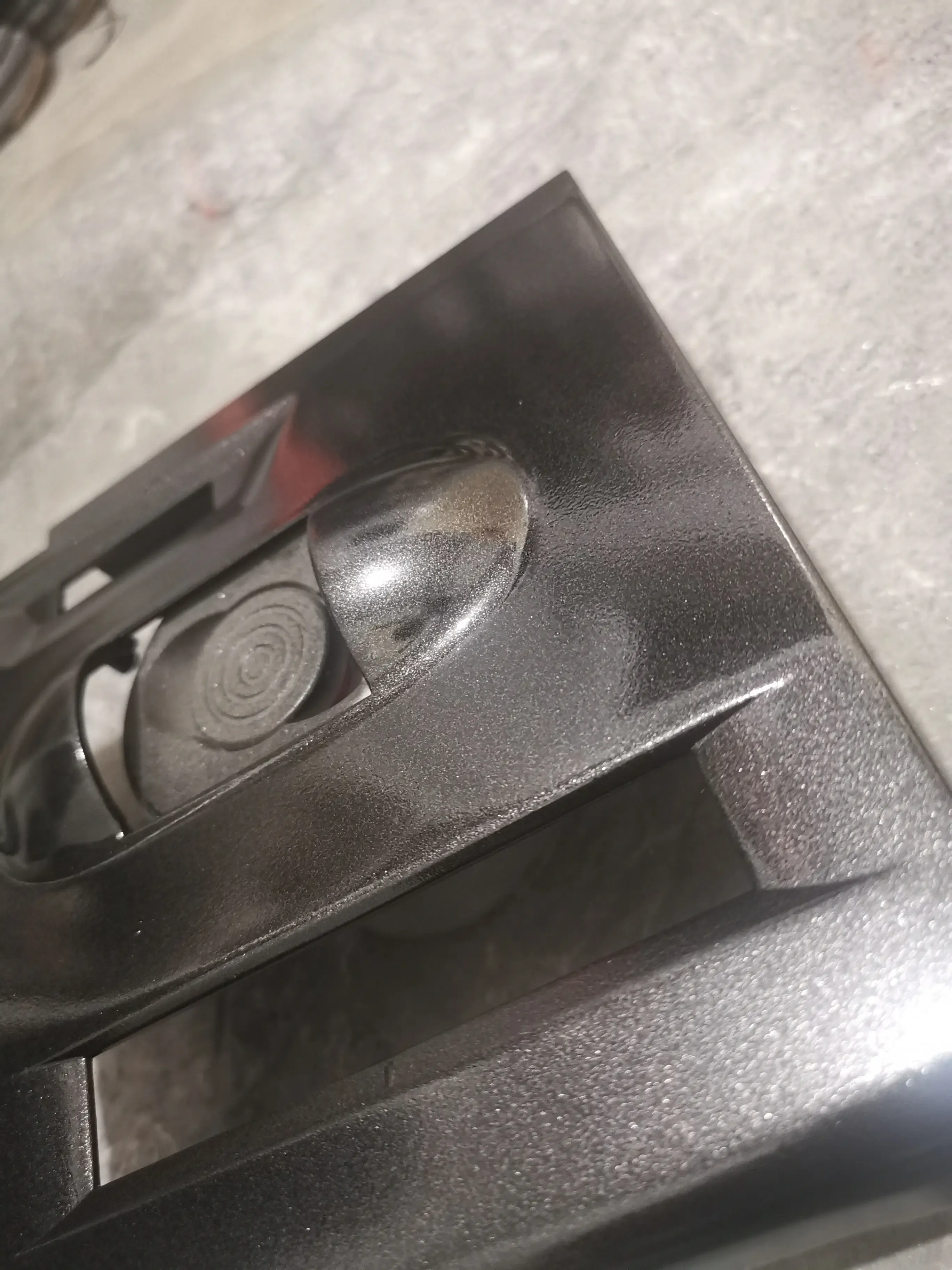 Trinity parts painted in black metallic