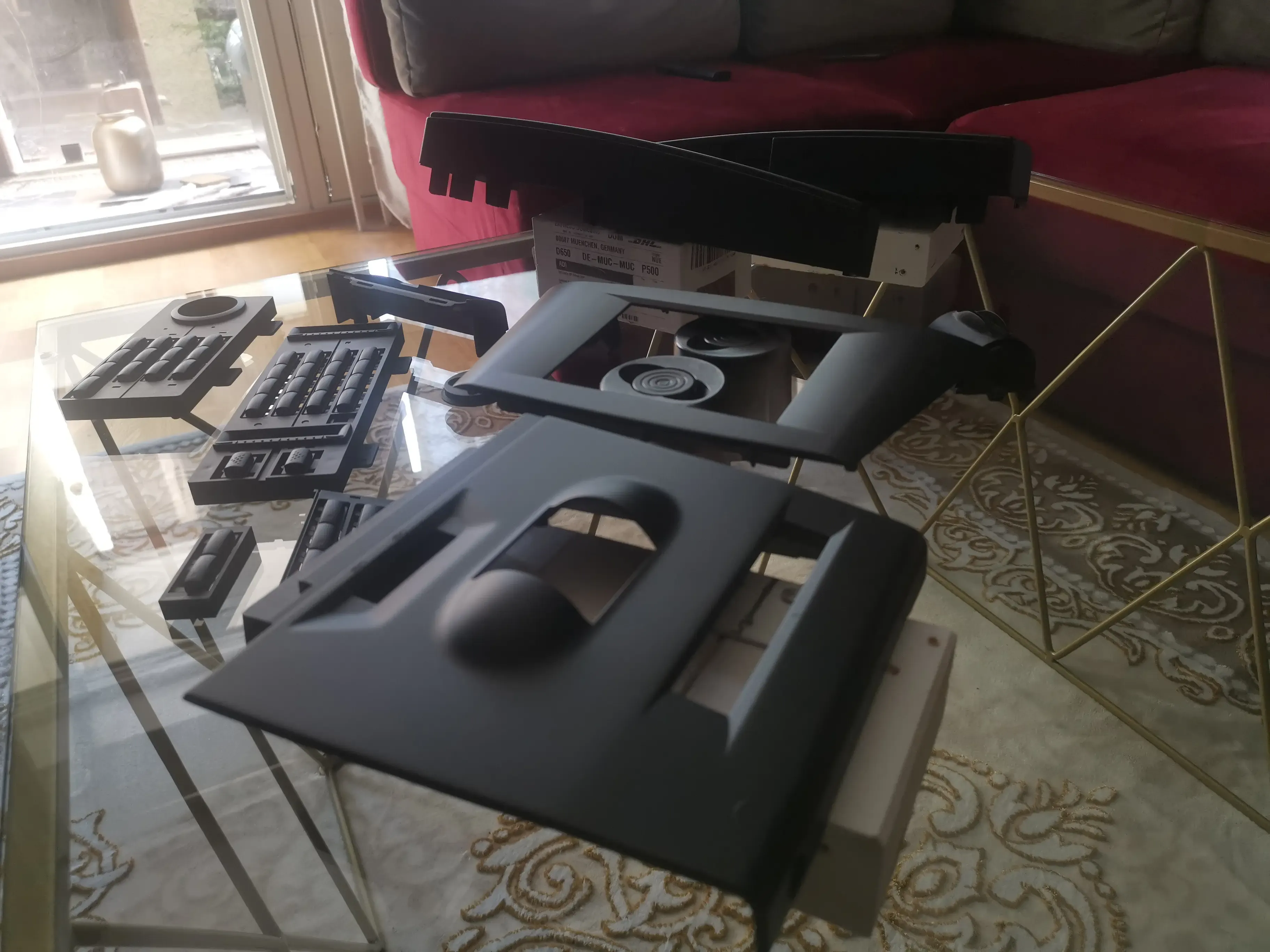 Trinity parts ready for assembly