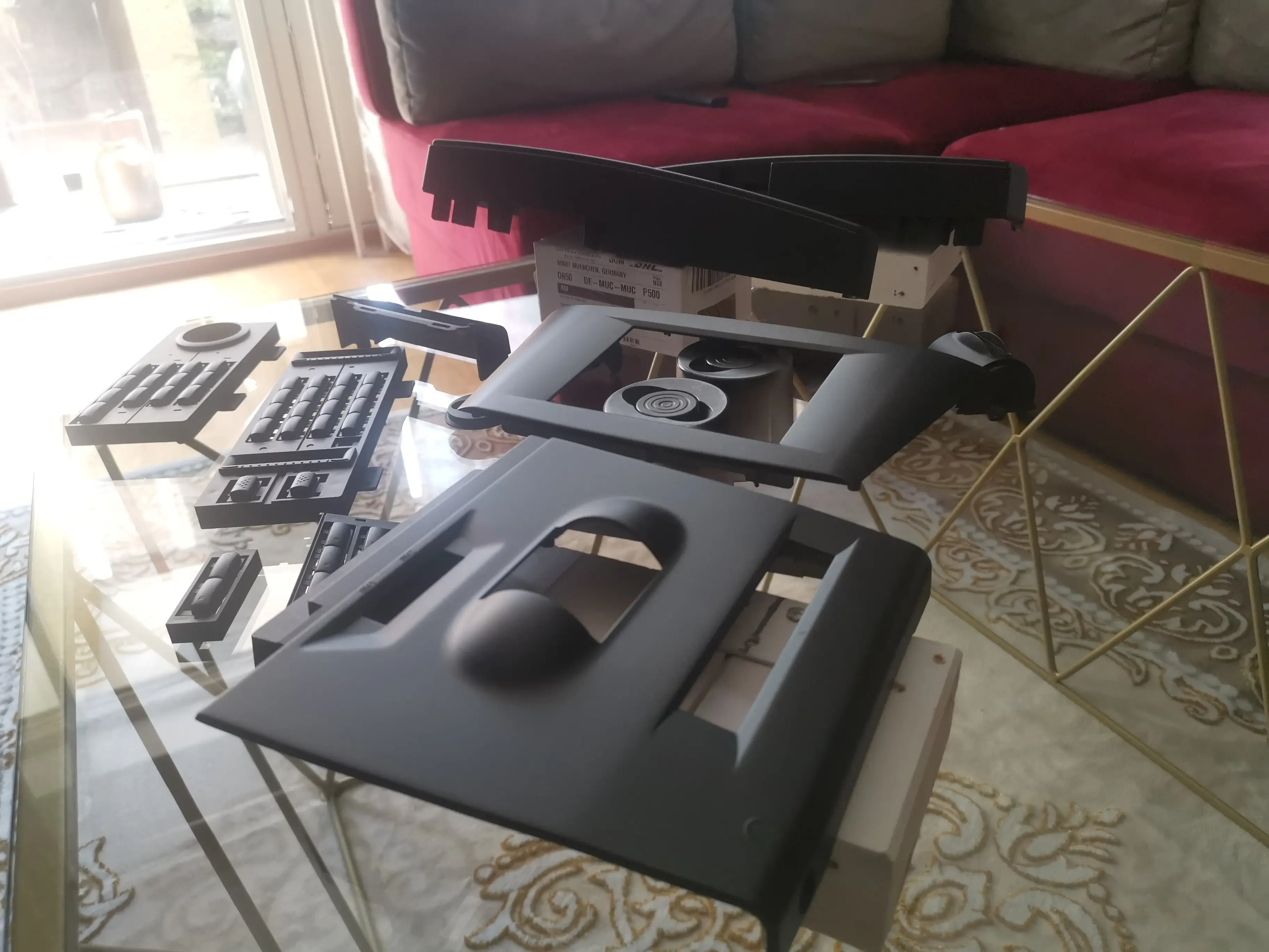 Trinity parts ready for assembly