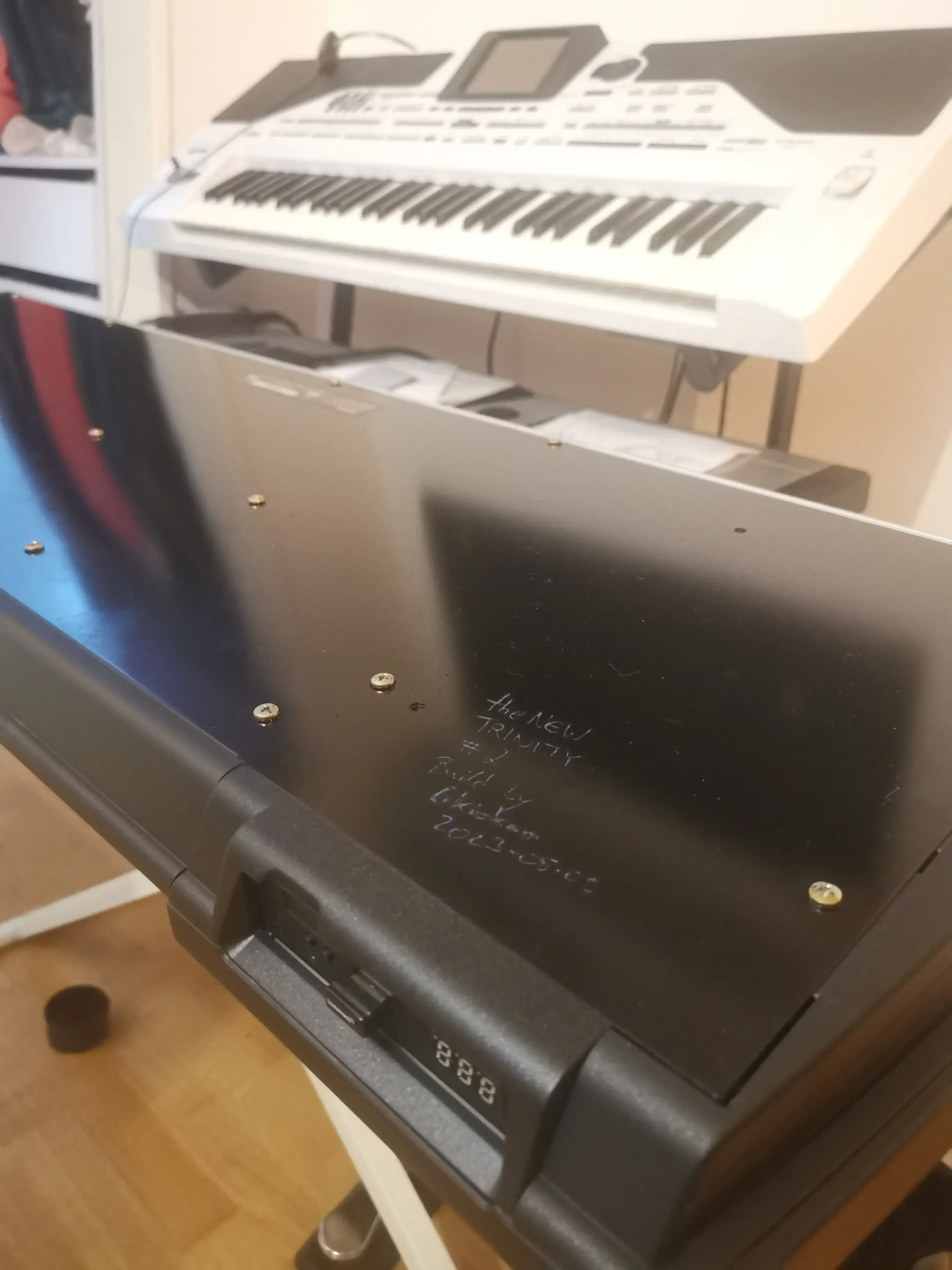 The finished KORG Trinity in black