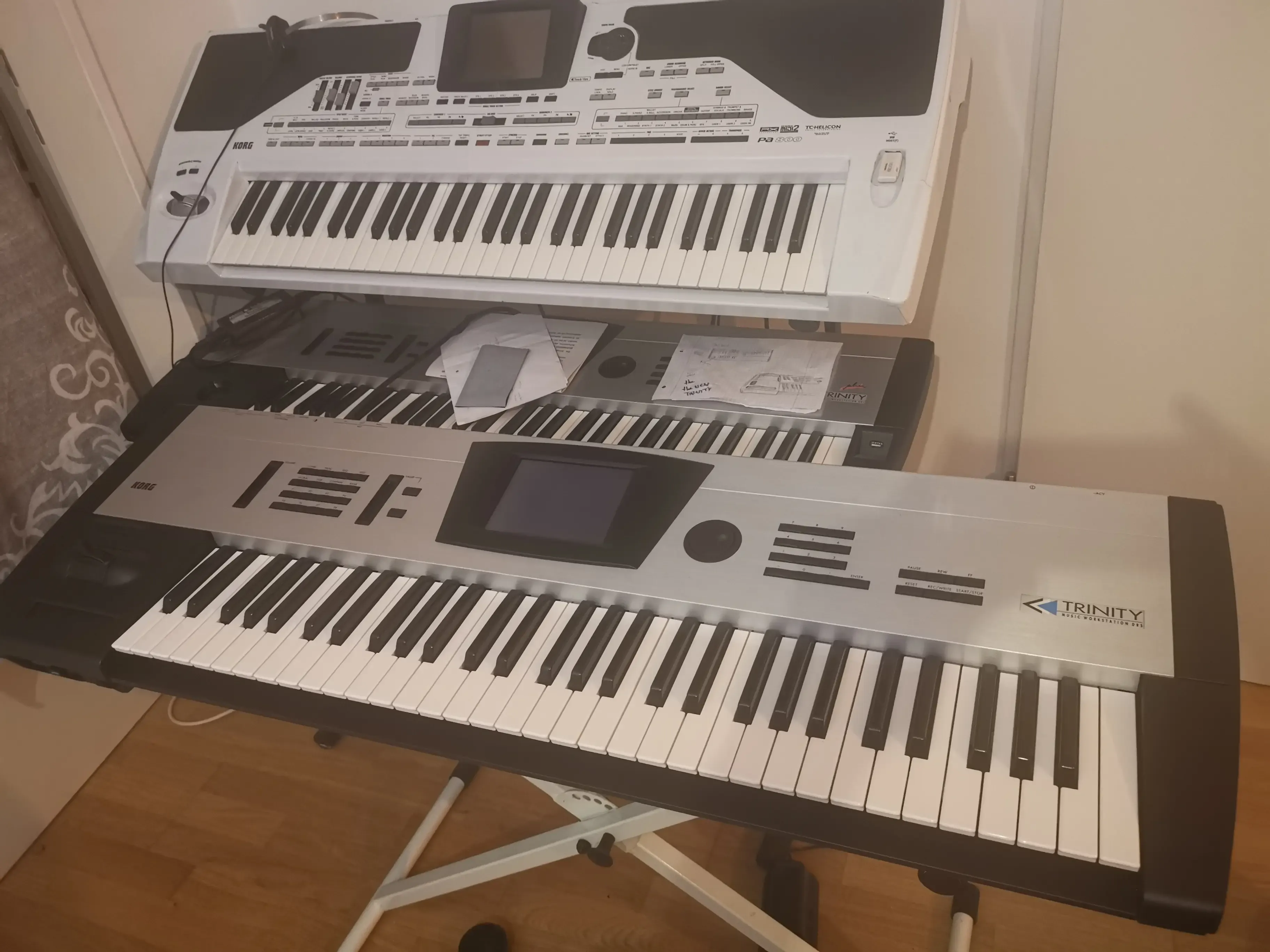 The finished KORG Trinity in black