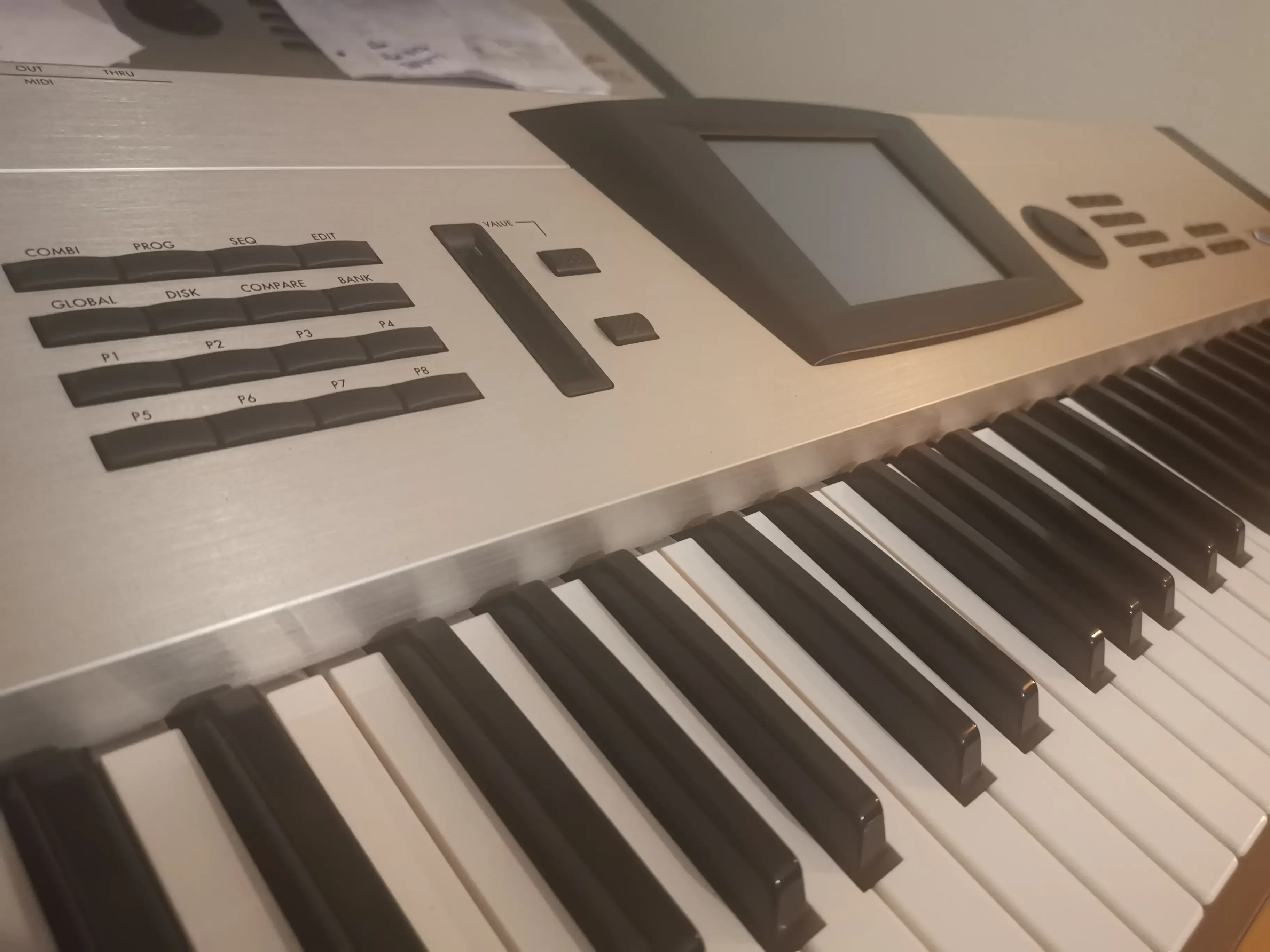 The finished KORG Trinity in black