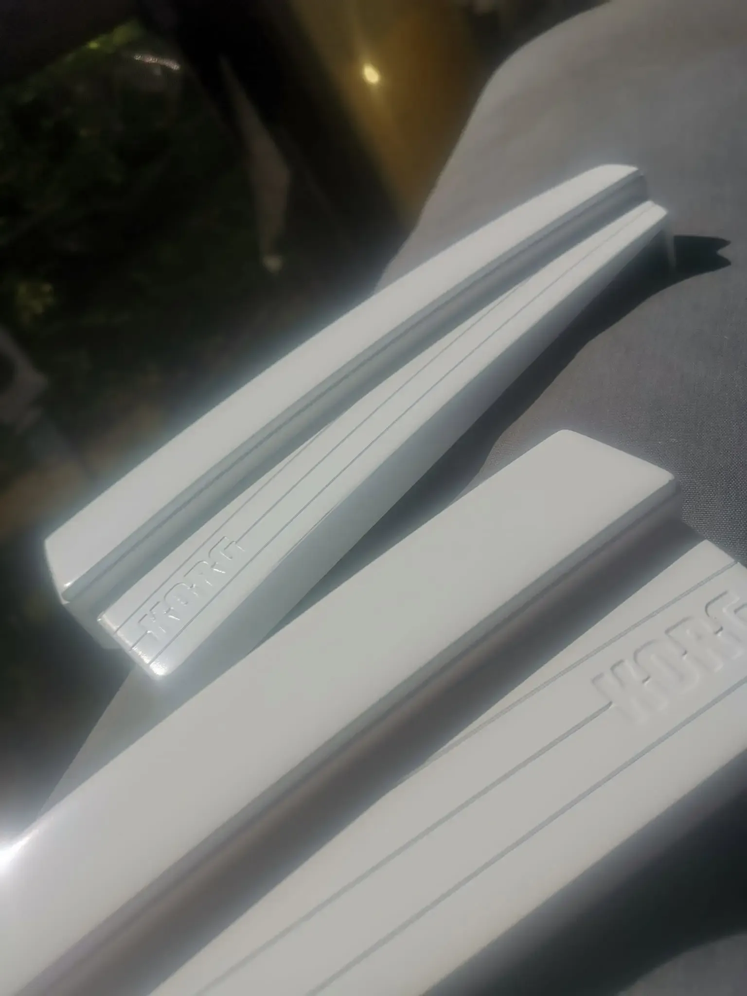 White end caps and side panels