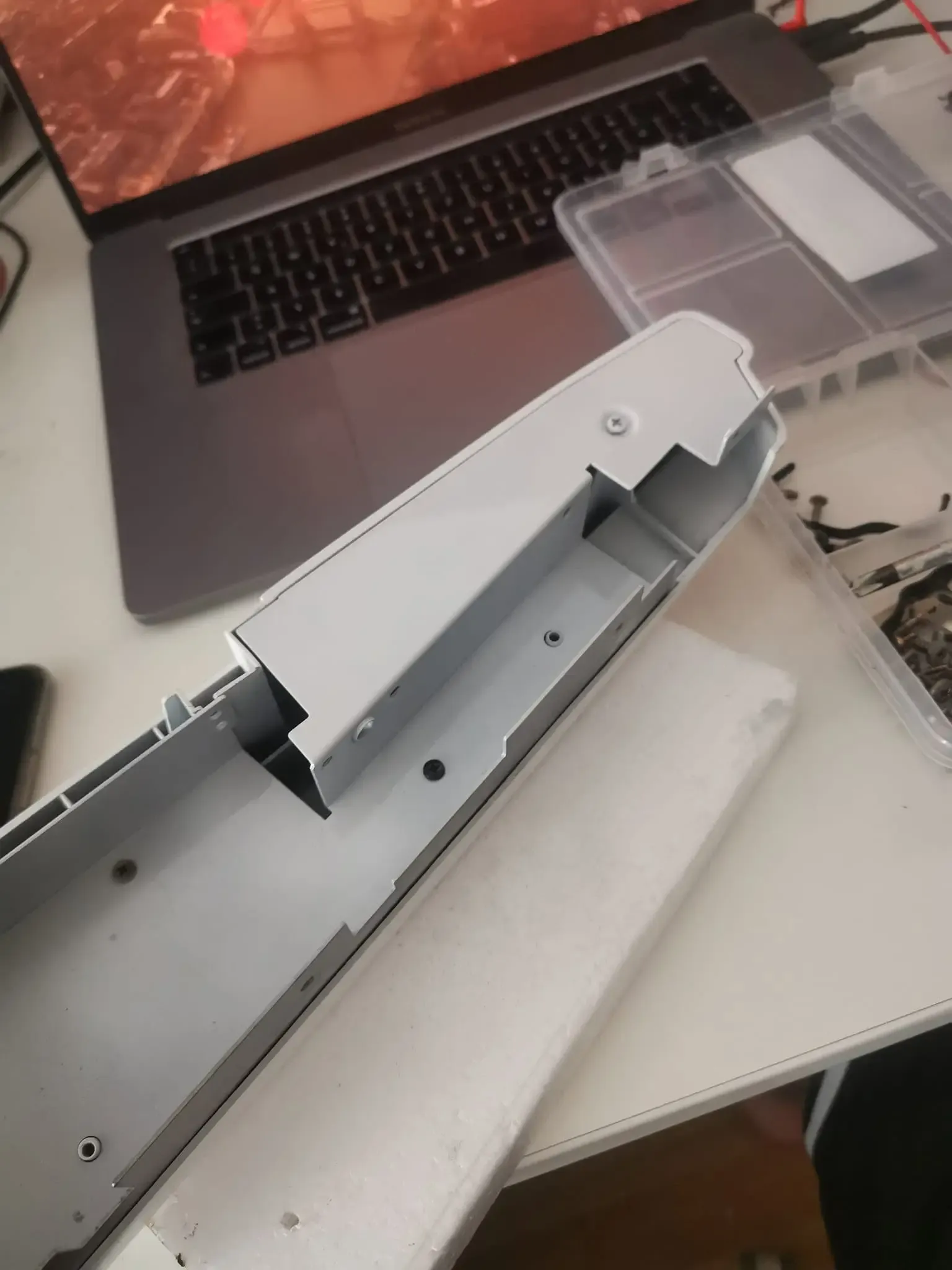 White end caps and side panels