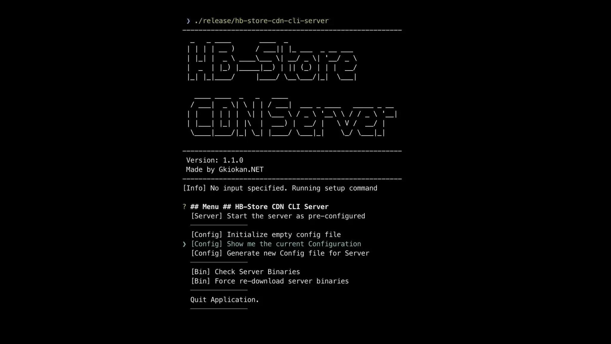 HBStore CLI Server